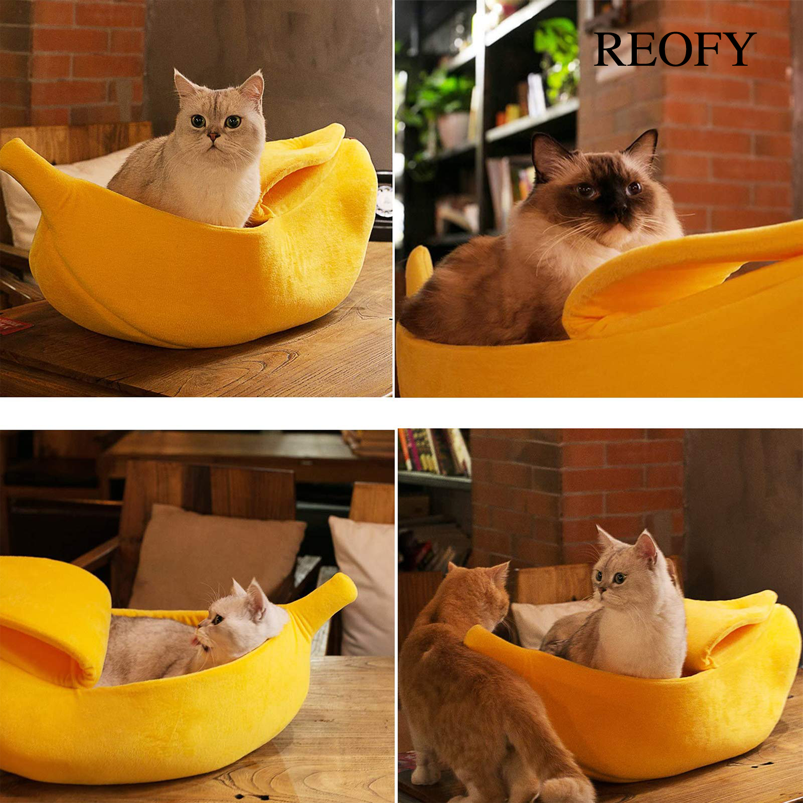 Reofy Luxury Pet Banana Bed