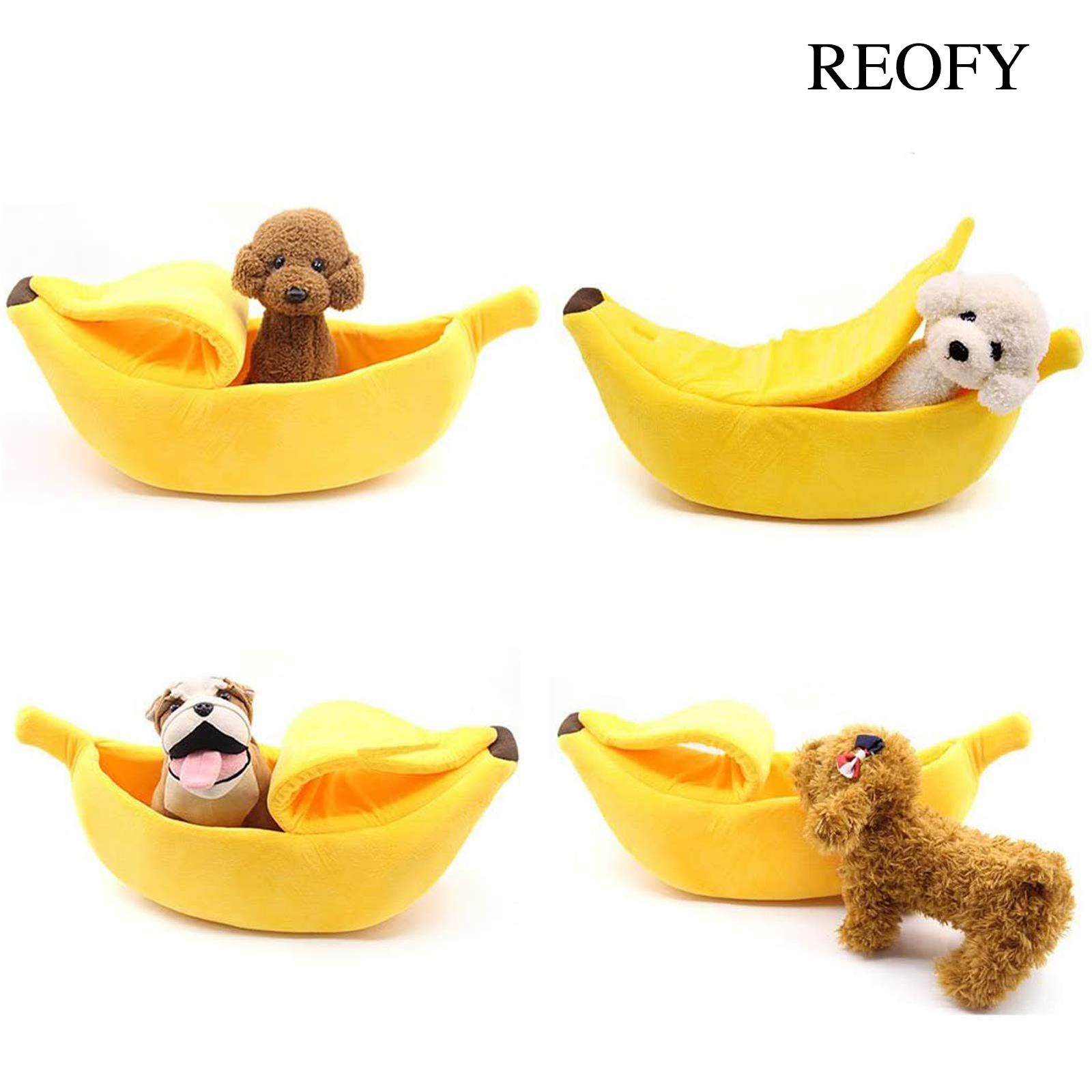 Reofy Luxury Pet Banana Bed