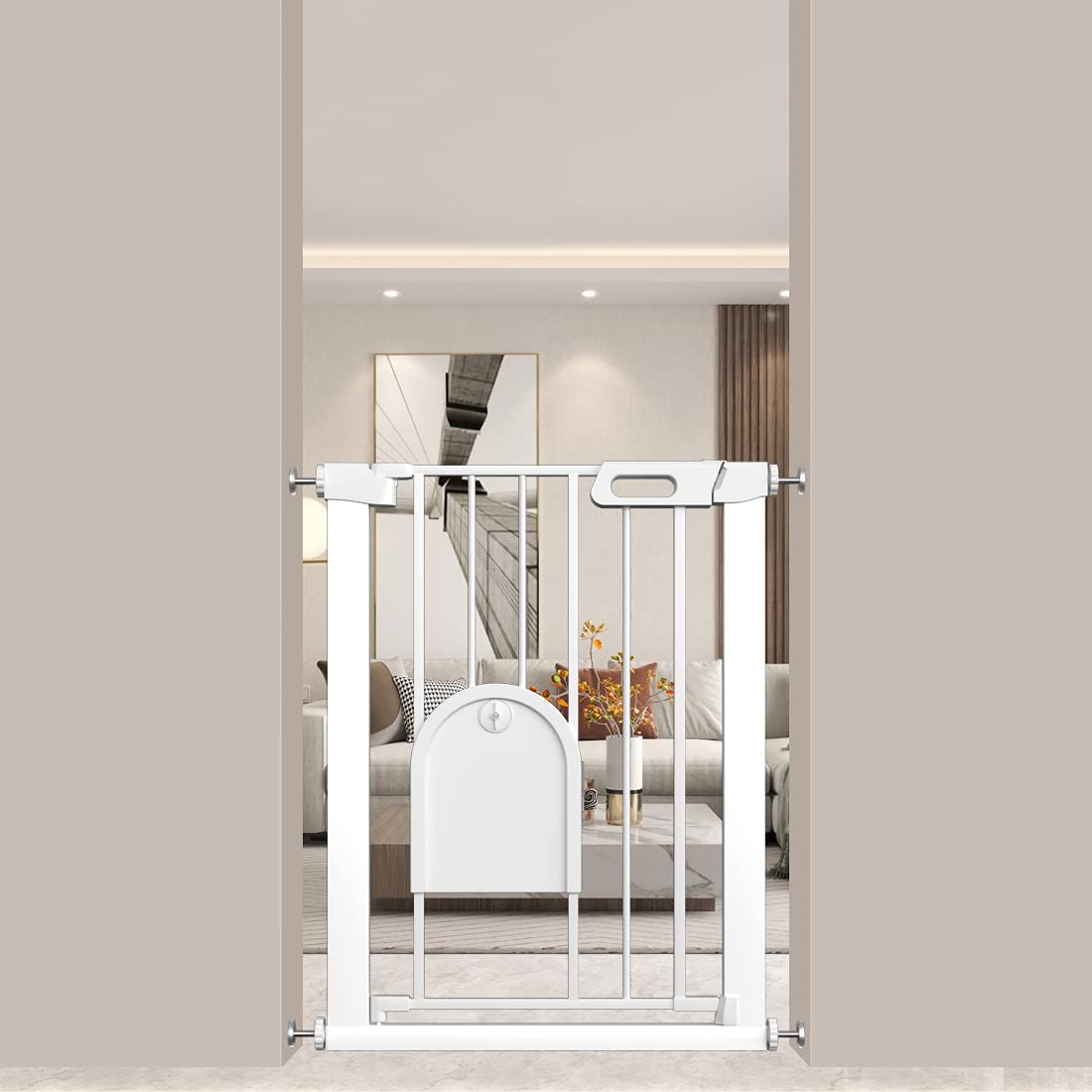 FairyBaby 23" Wide Safety Gate for Narrow Doorways and Pets