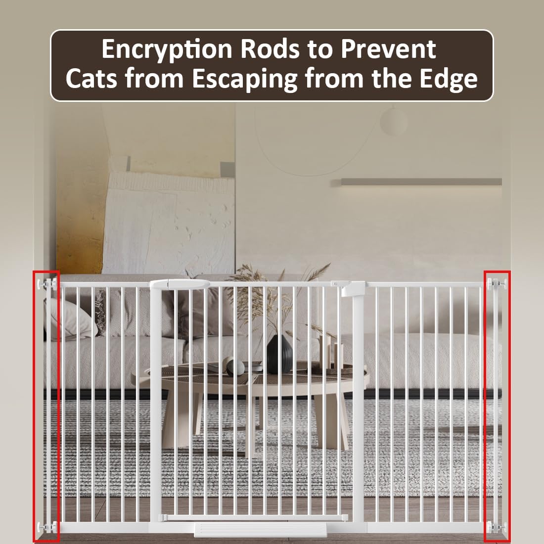 FairyBaby 30" Tall Safety Gate with Narrow Bar Spacing