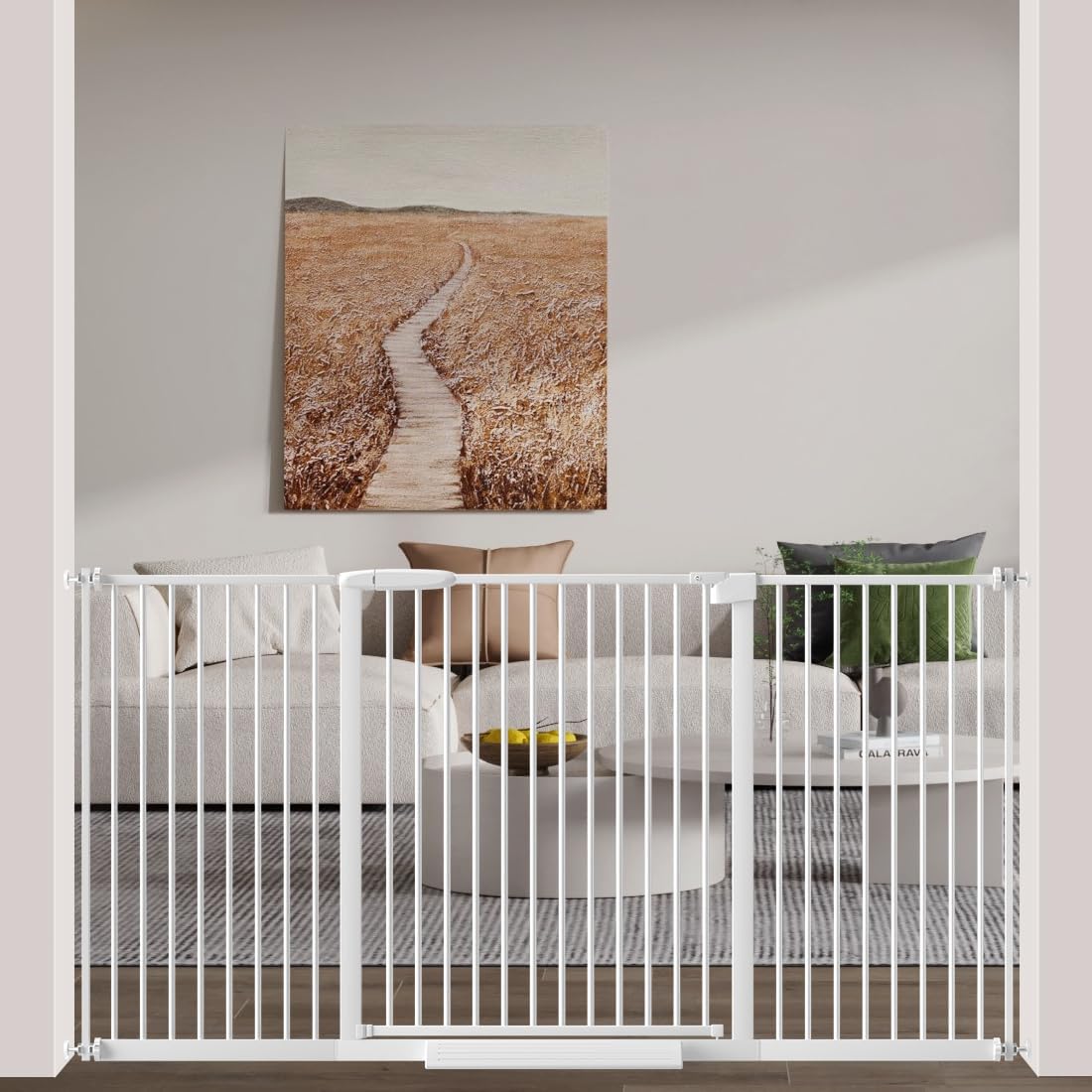FairyBaby 30" Tall Safety Gate with Narrow Bar Spacing - FairyBaby
