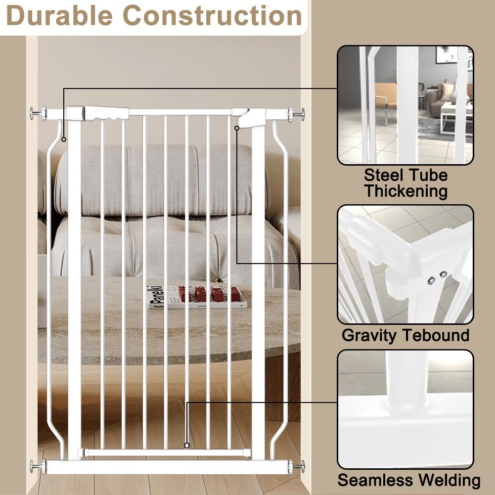 FairyBaby 40" Tall Childproof Gate Heavy Duty Design - FairyBaby