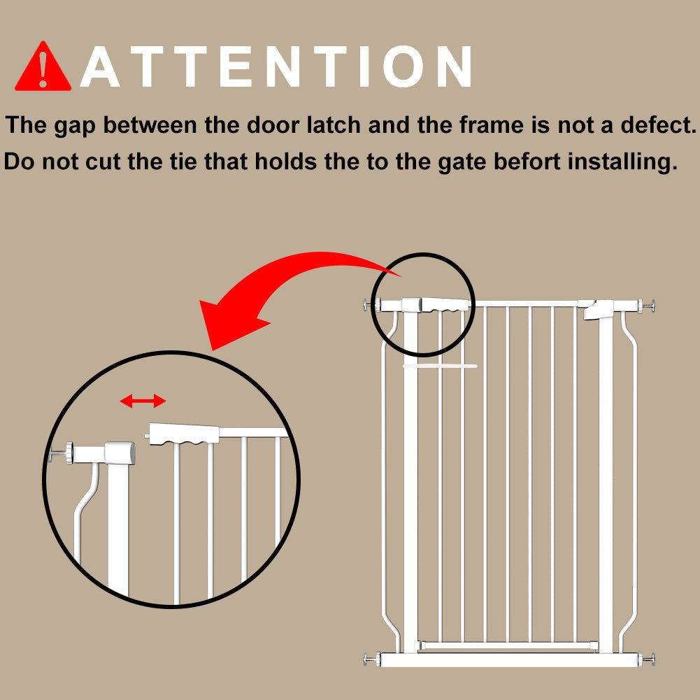 FairyBaby 40" Tall Childproof Gate Heavy Duty Design - FairyBaby