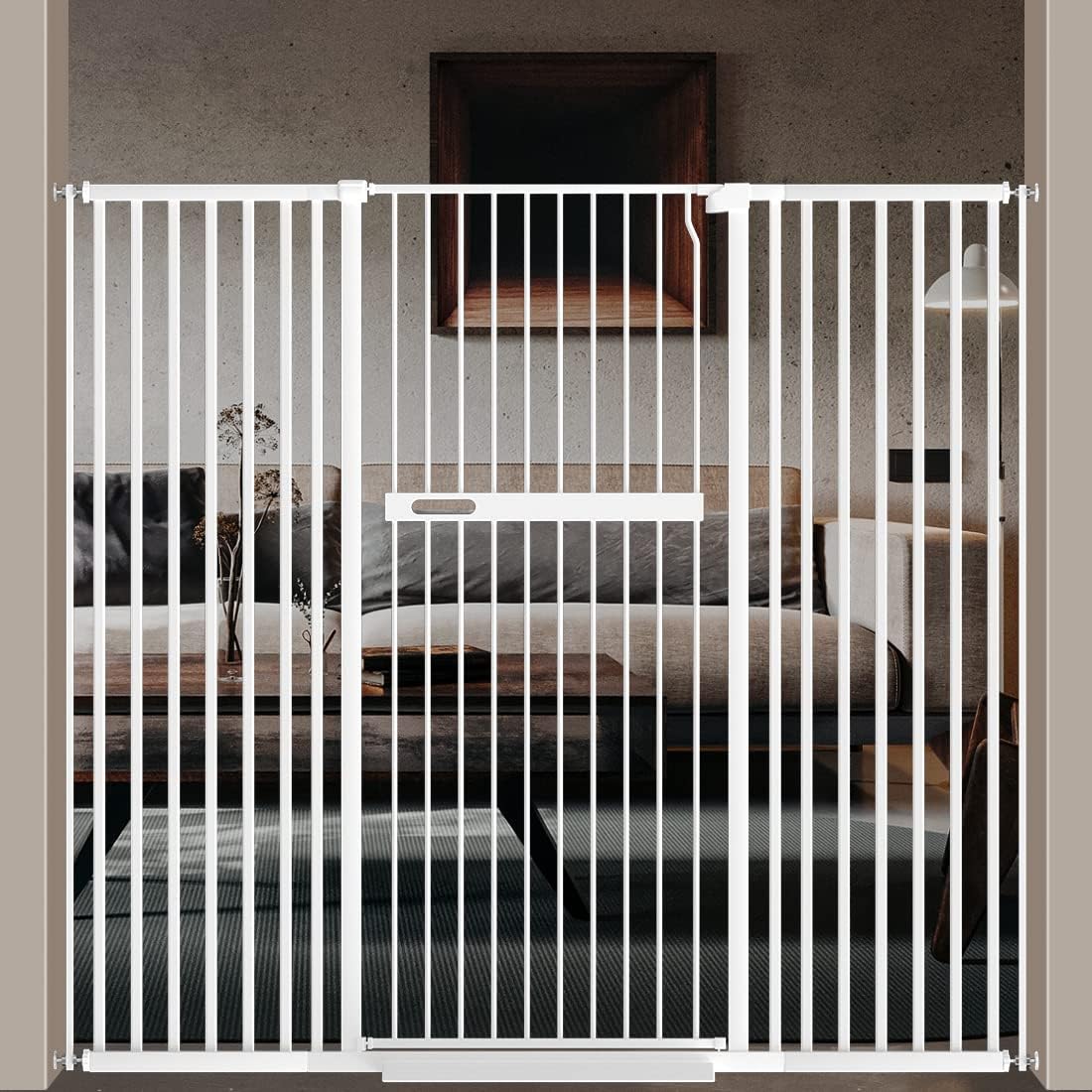 FairyBaby 55"/61" Extra Tall Cat Gate with Narrow Bar Spacing - FairyBaby