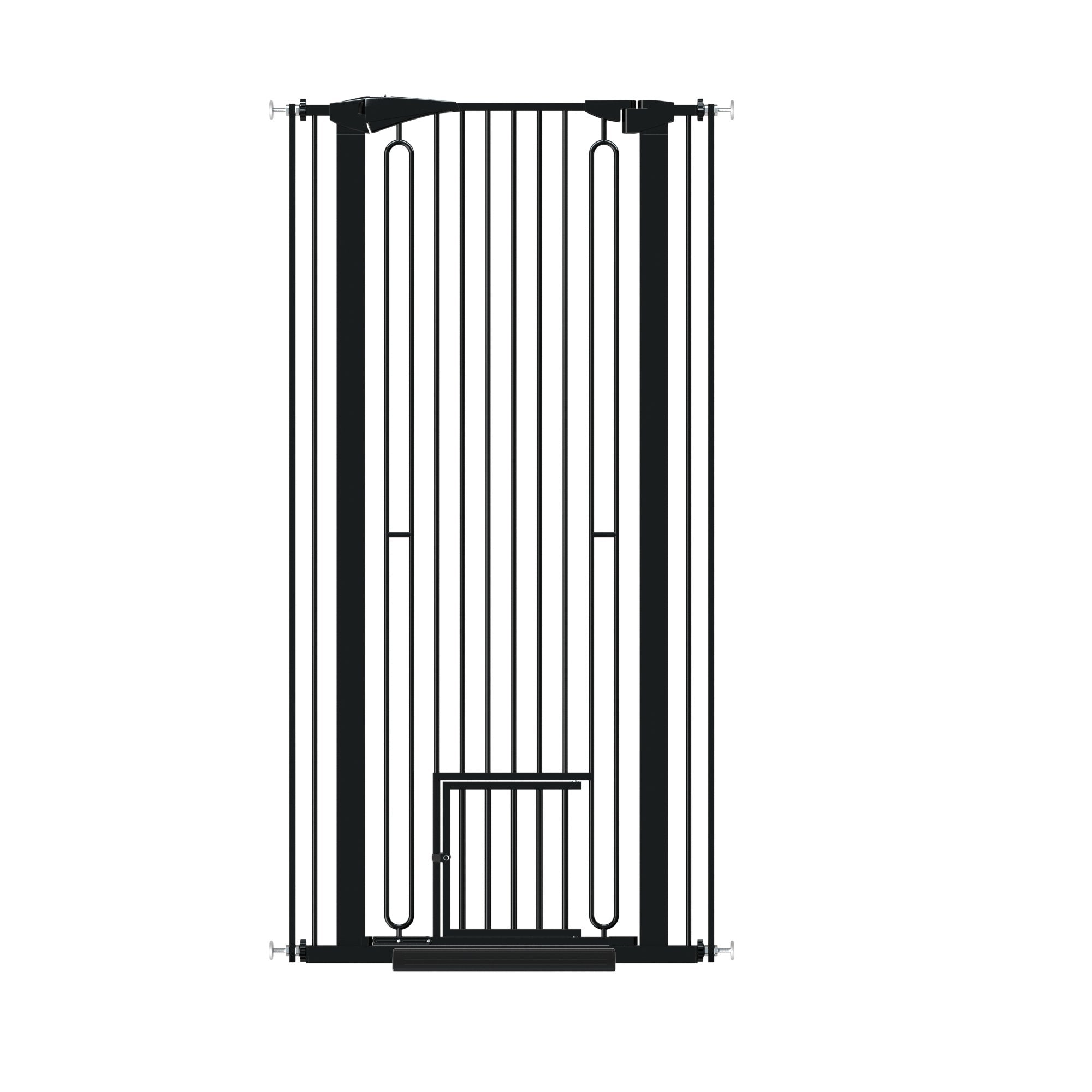 FairyBaby 61" Tall Pet Gate with Cat Door - FairyBaby
