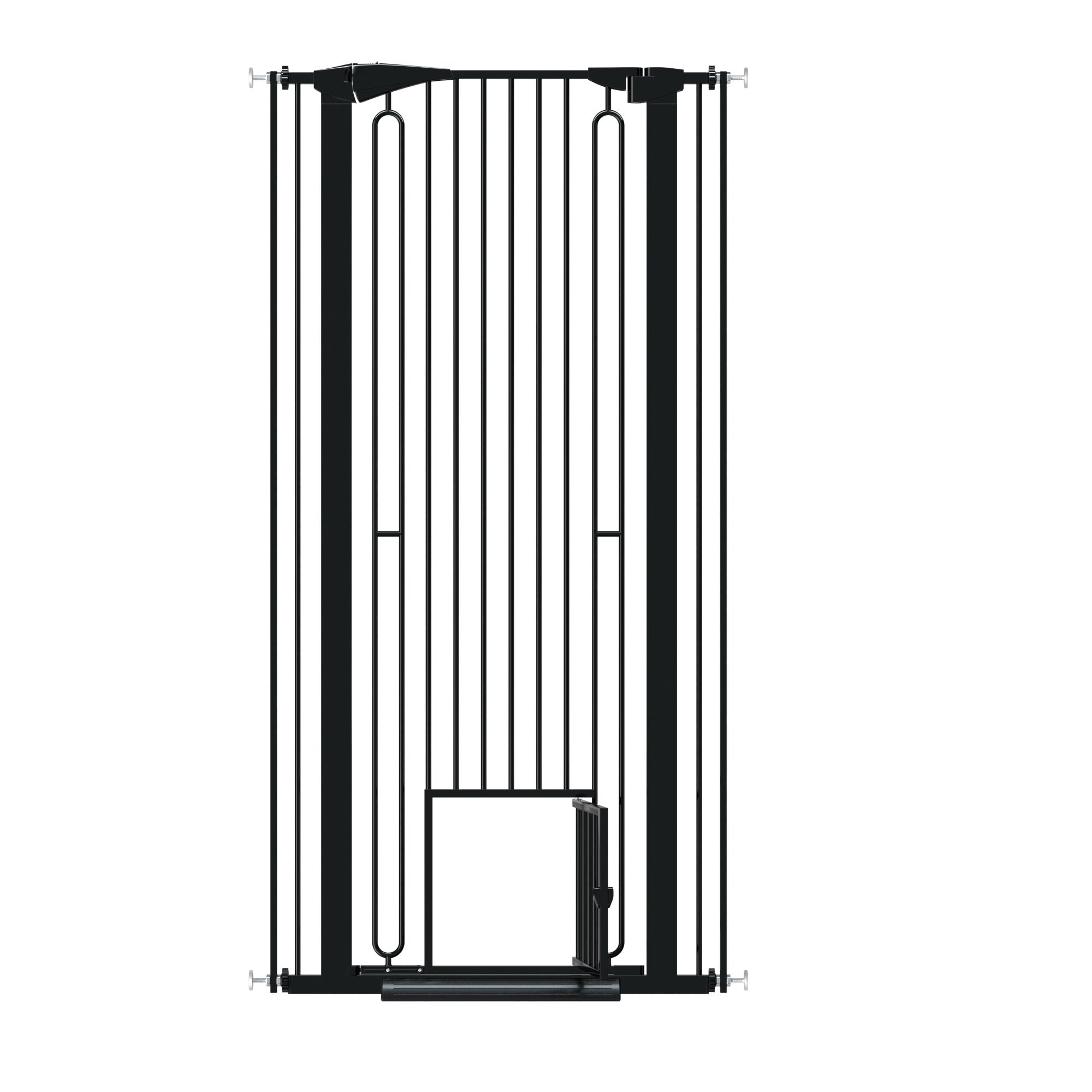 FairyBaby 61" Tall Pet Gate with Cat Door - FairyBaby