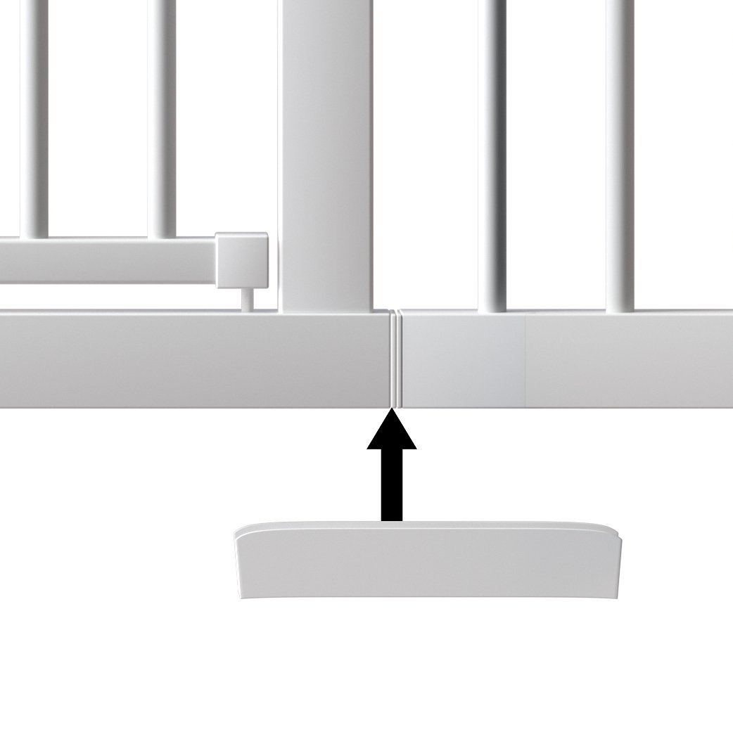 FairyBaby Baby Gate Plastic Holder Reinforcement Groove (4 Pack)