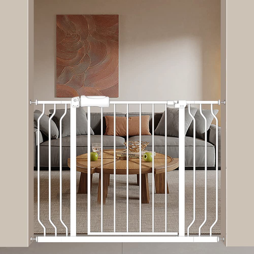 FairyBaby Extra Wide Baby Gate, Easy Install Extra Security, Sizes from 24" to 109" Available