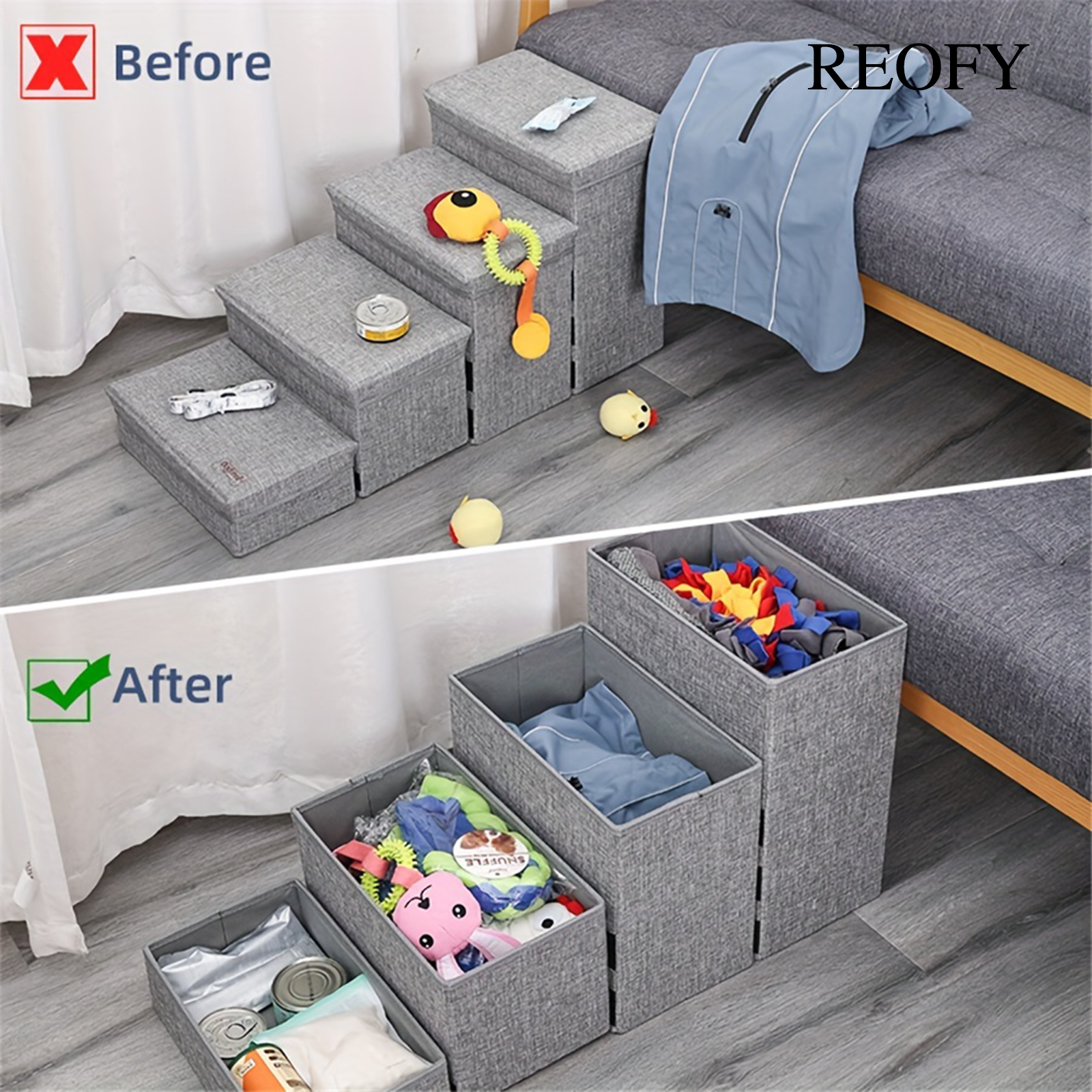 Reofy Four-Step Pet Stairs