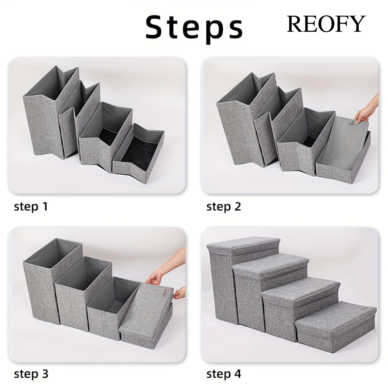 Reofy Four-Step Pet Stairs