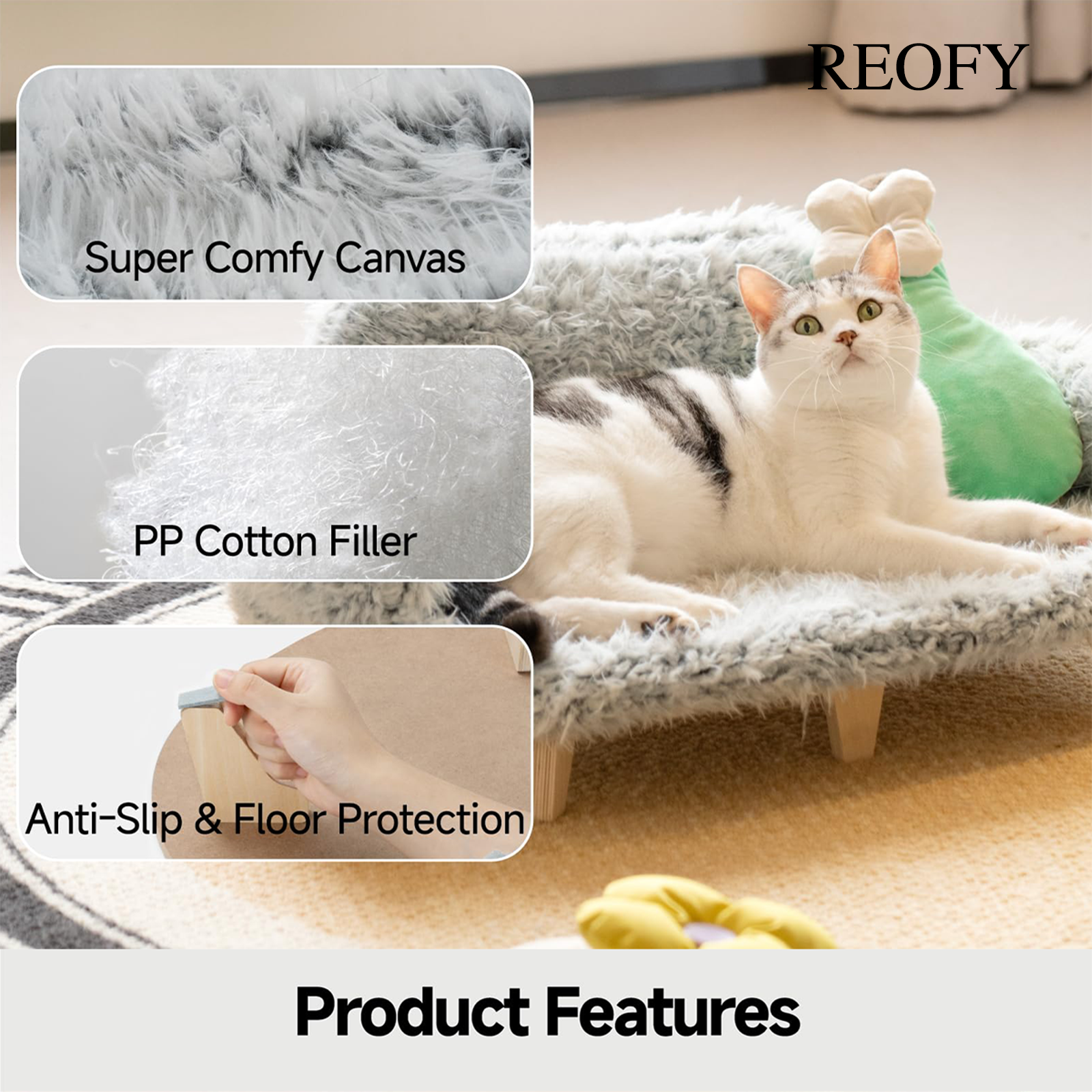 Reofy Fluffy Pet Sofa